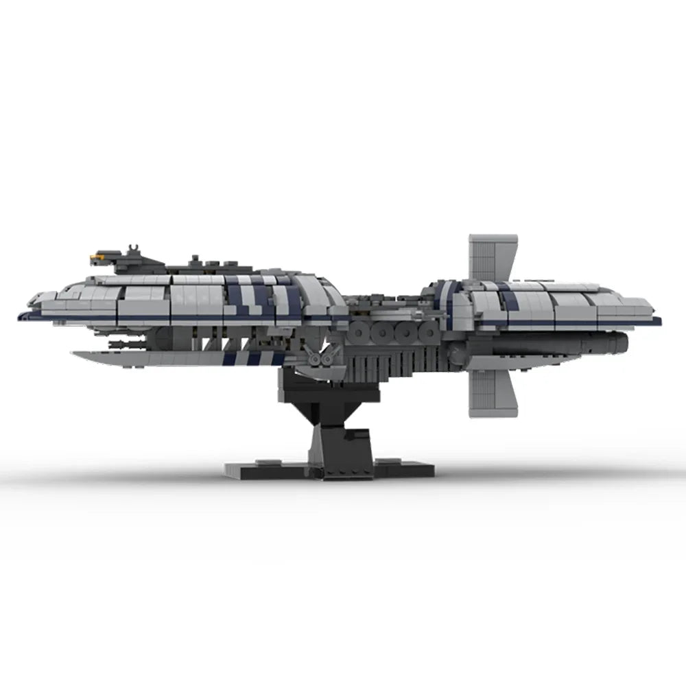 MOC The Catapult Machine Spacecraft Classic Model Bricks for Children, Frigate Holiday Gift, Building Assembled Bricks