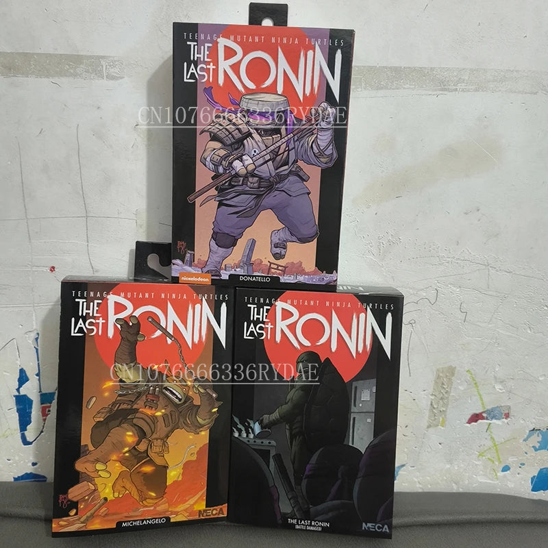NECA The Last Ronin Leonardo Raphael Donatello Splinter Casey Jones Michelangelo Battle Damaged Action Figure TMNT Toys