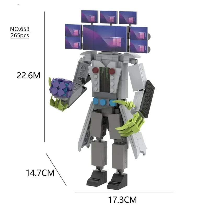 Christmas toys Skibidi Toilet The Audio Man and Camera Titan Man Speakerman Moc Building Blocks For lego Toys DIY Bricks Toy Set