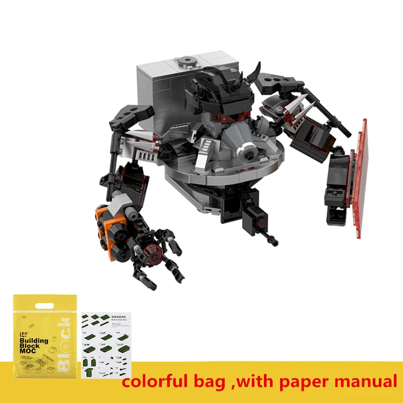515PCS New Villain Character Skibidi Toilet Man General Building Blocks Set DIY MOC Bricks Decor Toys For Boys Christmas Gifts