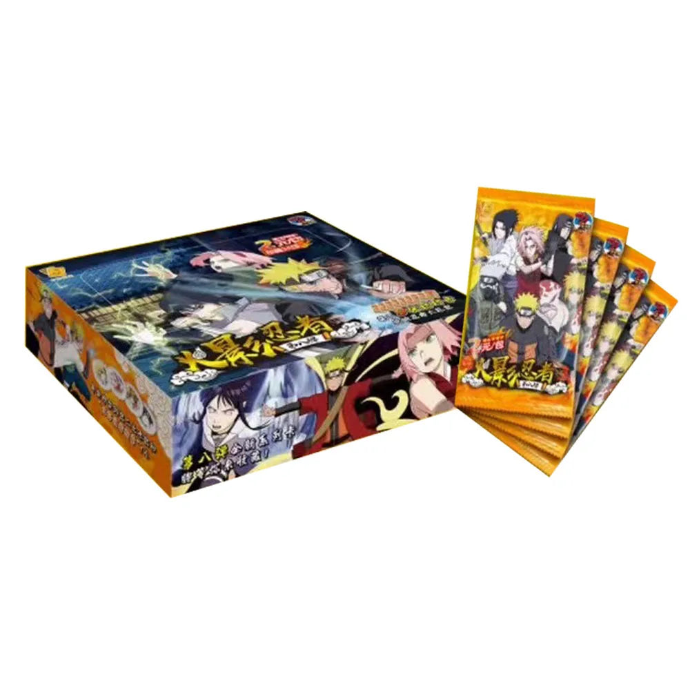 Little Dino Naruto HY-0802 Collection Card Anime Characters Hatake Kakashi Uzumaki Uchiha Sasuke Booster Box Children's Toy Gift