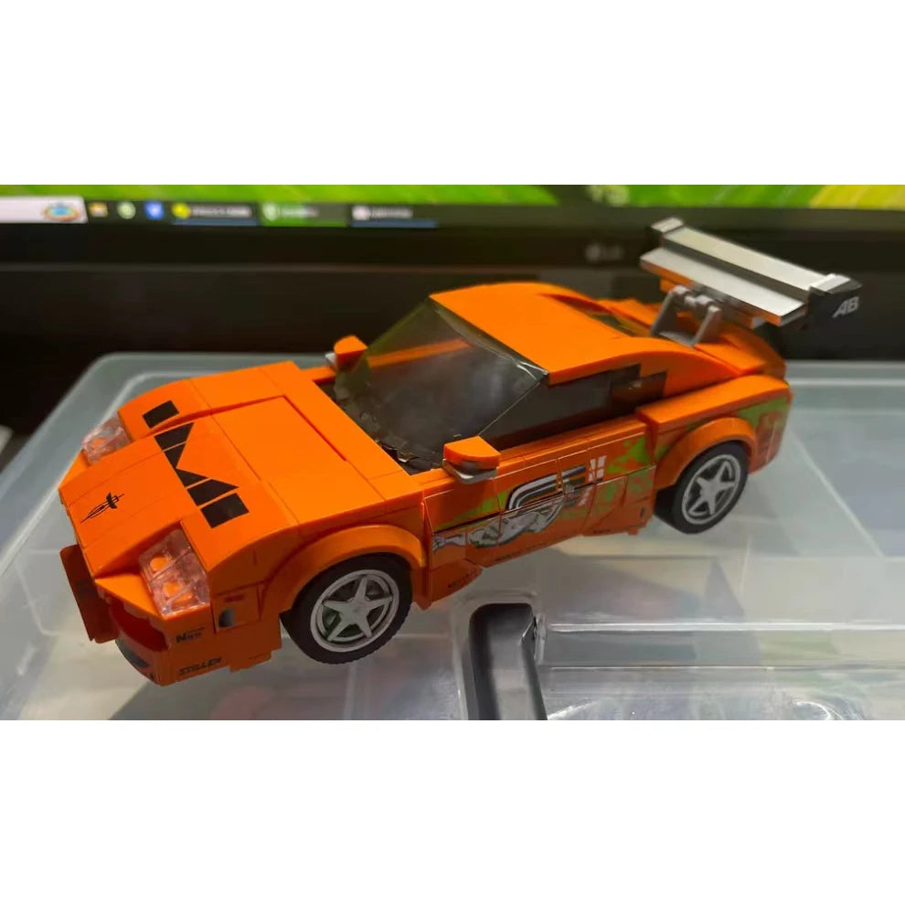 379PCS MOC Speed Champions Classic Racing Building Blocks Four Color Series Assembling Model Toy Brick Children's Birthday Gifts
