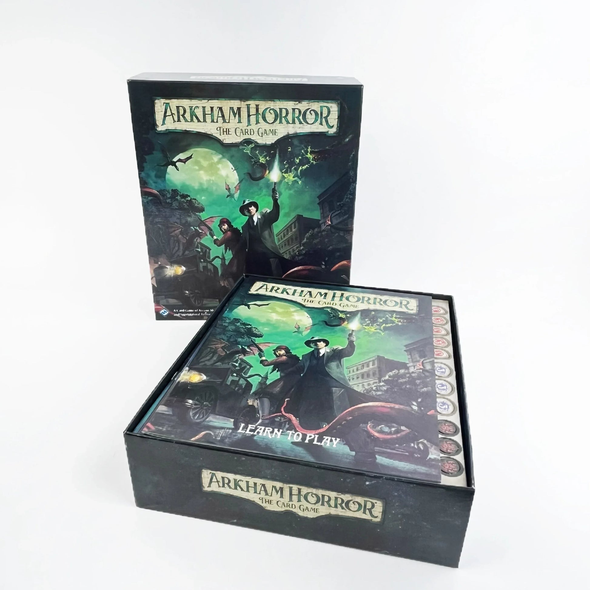 Arkham Horror: The Card Game - 1-2 Player Co-Op Lovecraftian Strategy, 60-120 Min Horror Mystery Adventure w/ Cosmic Doom Theme