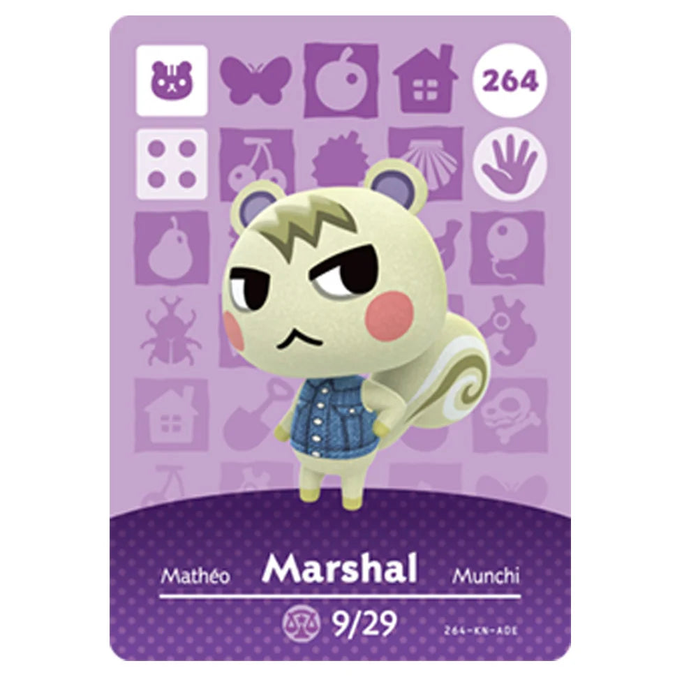 Hot Sanrio Game Animals Crossing New Horizons Amiibo Card Ankha Marshal Maple NS Switch 3DS Game NFC Cards Series 1 2 3 4 5