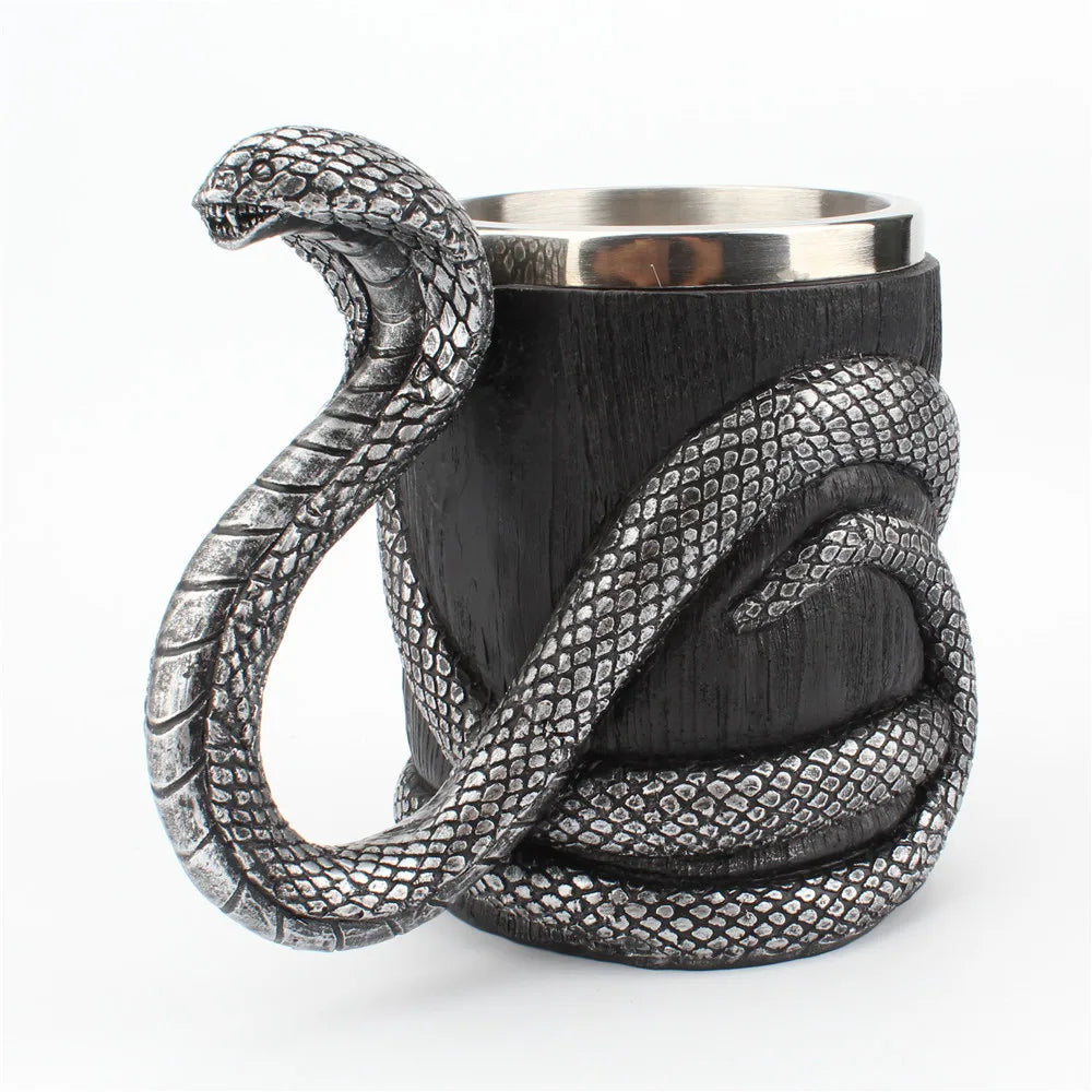 Bar Mug Creative 3D Beverage Beer Cup Stainless Steel Resin Thrones Cups Knight Drinkware Mug Viking Beer Mug Halloween Gift
