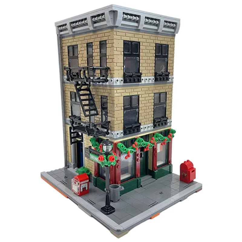 767PCS MOC Super Heroe Peter's Apartment/Nelson & Murdock Office/Irish Pub Modular Model Building Blocks Stacking Brick Creative