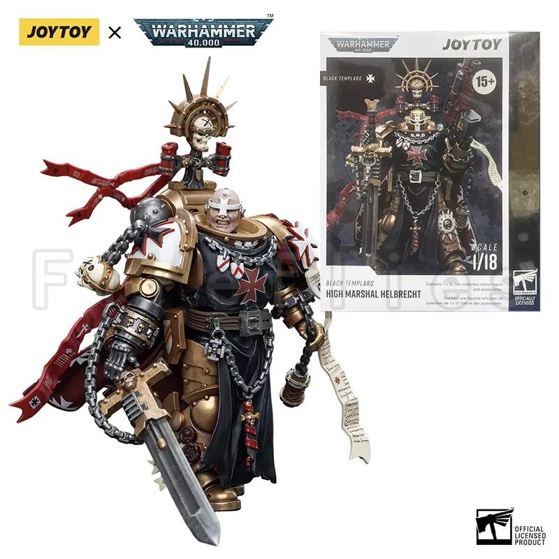 1/18 JOYTOY Action Figure 40K Black Templar Figures And Mecha Anime Collection Model Toy