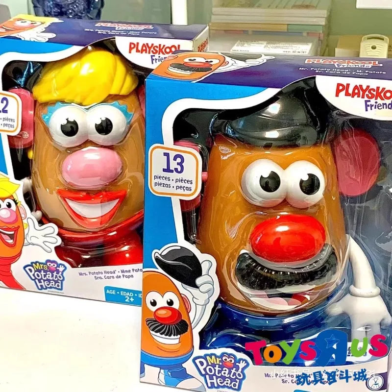 Hasbro Cartoon Anime Mr Mrs Potato Head Action Figure with Plants Assembled Figure Model Toys Collect Ornaments Kids Gifts