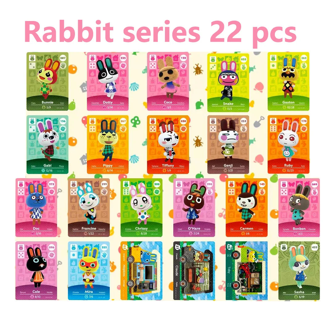 Hot Sanrio Game Animals Crossing New Horizons Amiibo Card Ankha Marshal Maple NS Switch 3DS Game NFC Cards Series 1 2 3 4 5