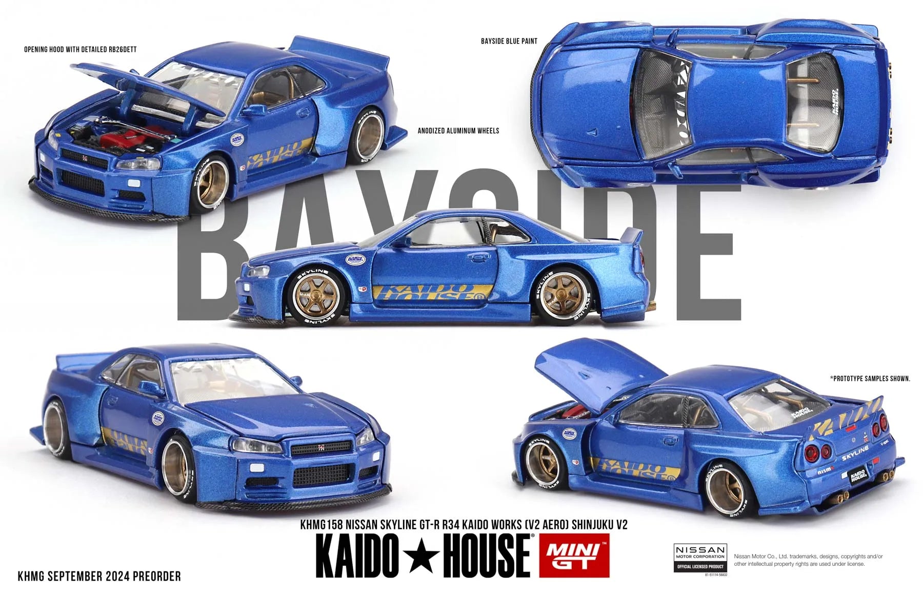 MINI GT 1/64 Alloy Model Car Decoration 720 Lamborghini 670  Car Diecast Vehicle Model Toy