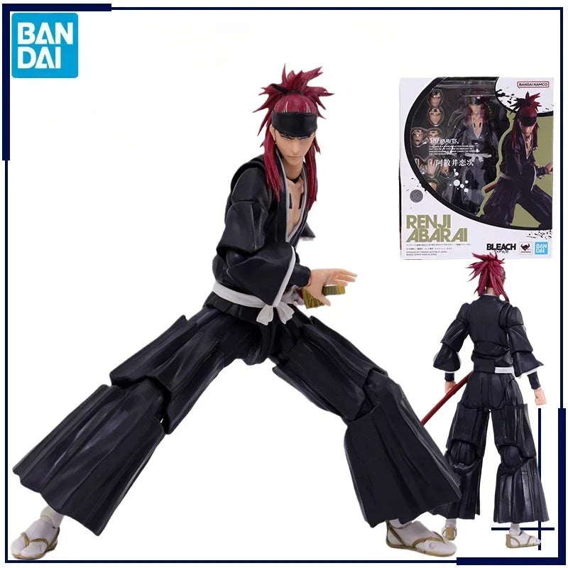 In Stock Genuine Bandai S.H.Figuarts SHF Anime BLEACH Abarai Renji Model Anime Action Figure Model Toys Collection Doll Gifts