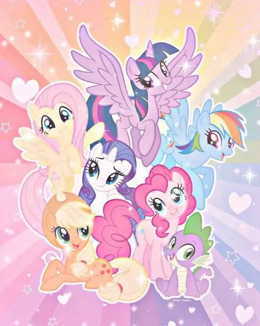 Cute Cartoon My Little Pony 5D DIY Art Diamond Painting Cross Stitch Pattern Pictures Mosaic Embroidery Jewelry Home Decoration