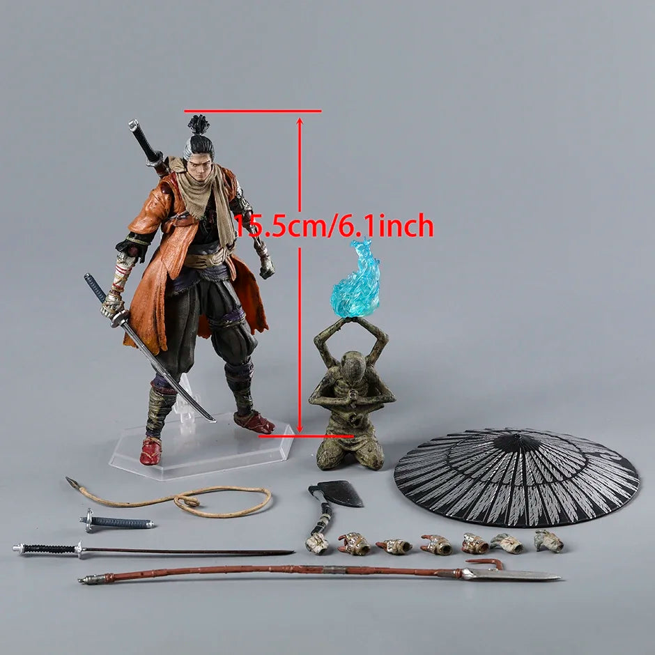 Figma 483-DX Shadows Die Twice Sekiro Action Figure Movable Joints Desktop Decoration Collection PVC Model Toy