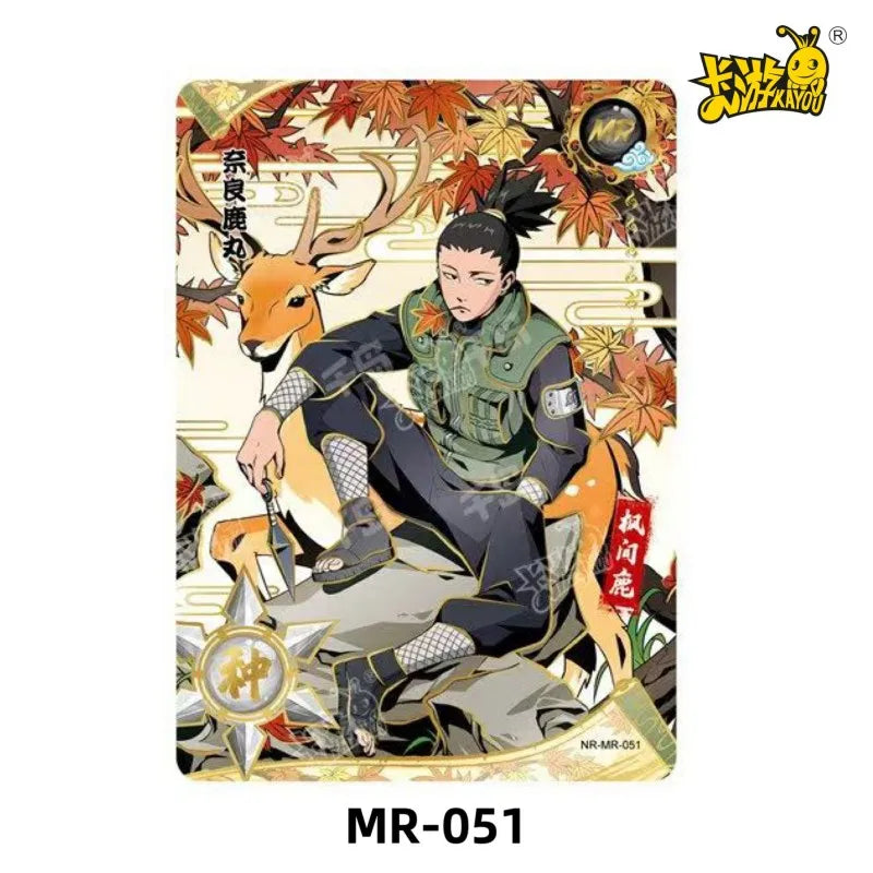 KAYOU Genuine Naruto MR Card Uzumaki Naruto Uchiha Sasuke Itachi Hyuga Hinata 01-062 Anime Collection Card toy Children XmasGift