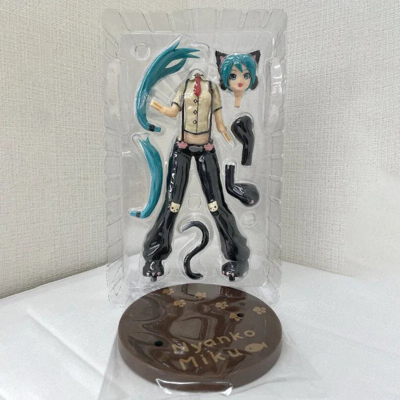 SEGA SPM Hatsune Miku Project DIVA Arcade Future Tone Hatsune Miku Cat Cat PVC 23CM Anime Action Figures Model Toy Birthday Gift