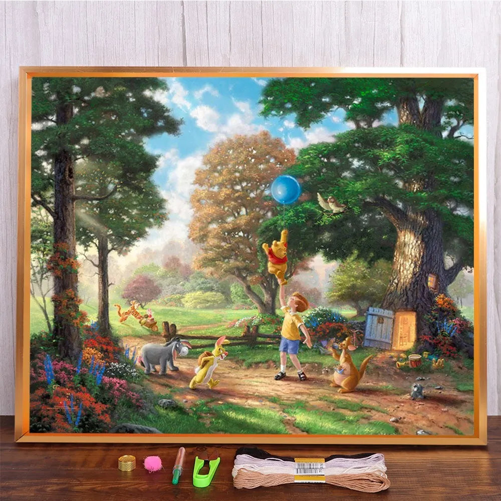 MINISO Disney Classic princess scene Diamond Painting Mosaic Embroidery Cross Stitch Kit Home Decor 5D DIY  Art Collection Craft