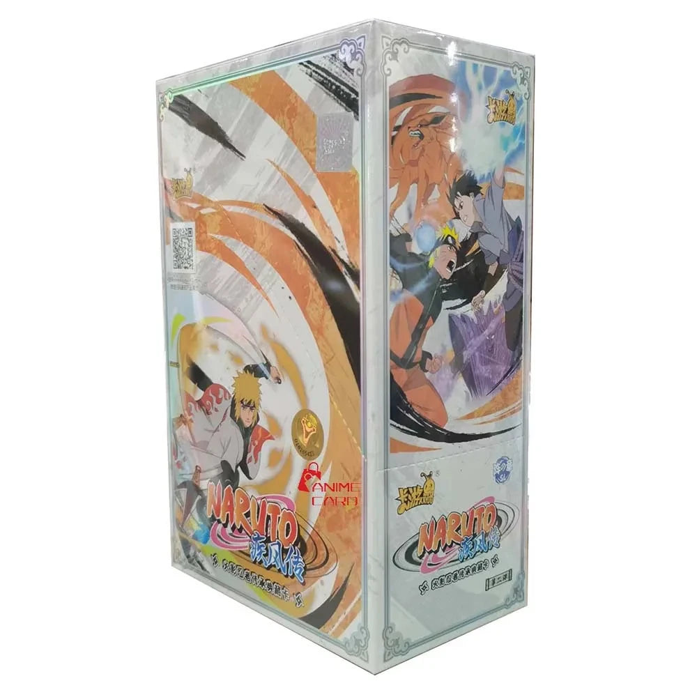 KAYOU Genuine Naruto Cards Box Anime Figure Card Booster Pack Sasuke Collection Flash Card Toy Birthday Christmas Gift for Kids