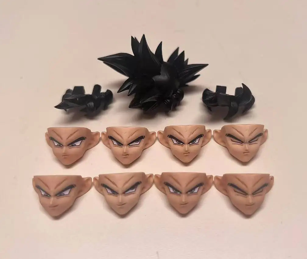 Dragon Ball Head Accessories S.H.Figuarts Super Saiya God Son Goku Heads customized Accessories Anime Action Figure