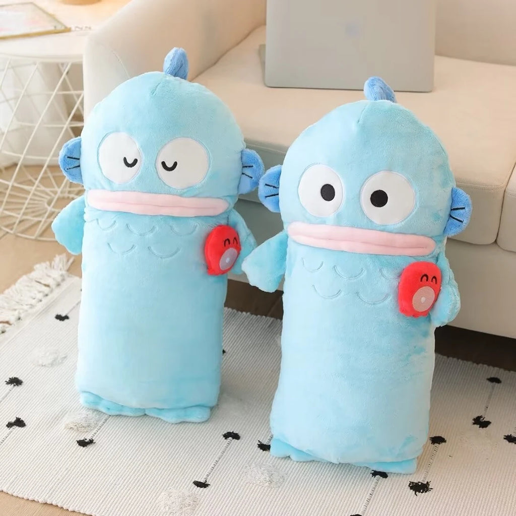 Sanrio Hangyodon Plush Toy Cuddly Hangyodon Stuffed Doll Plushies Hangyodon Fish Throw Pillow Cushion Birthday Girl Gifts