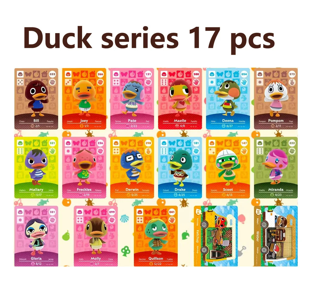 Hot Sanrio Game Animals Crossing New Horizons Amiibo Card Ankha Marshal Maple NS Switch 3DS Game NFC Cards Series 1 2 3 4 5