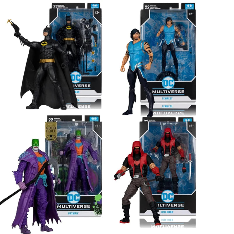 McFarlane Toys Keaton Batman/Tempest Titans/Dark Knights Death Metal Jokerized /Red Hood 18cm Action Figure DC Multiverse Model