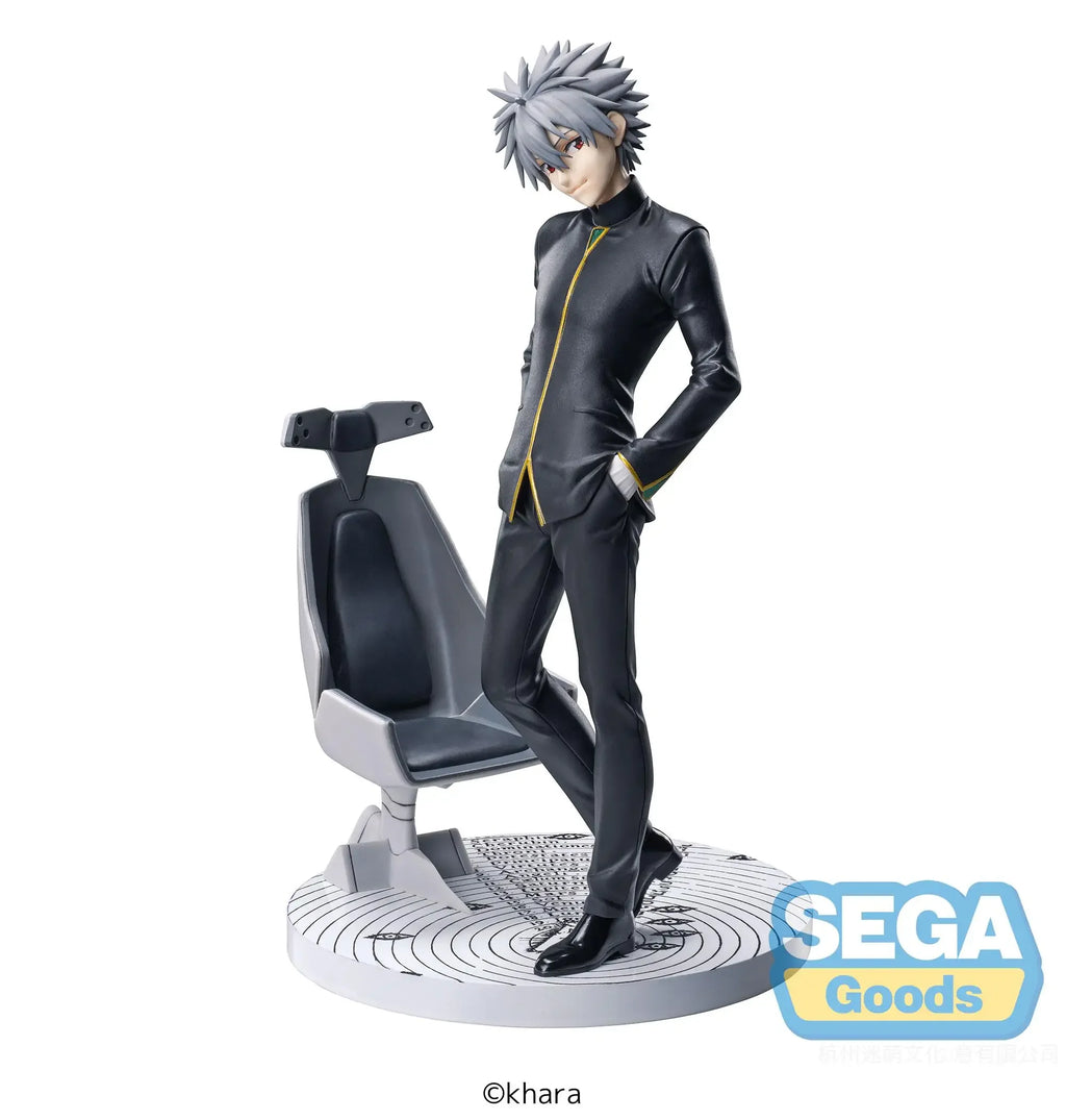 SEGA Luminasta Evangelion:3.0+1.01 Thrice Upon A Time Nagisa Kaworu Commander Clothes Anime Action Figures Model Collection Toy