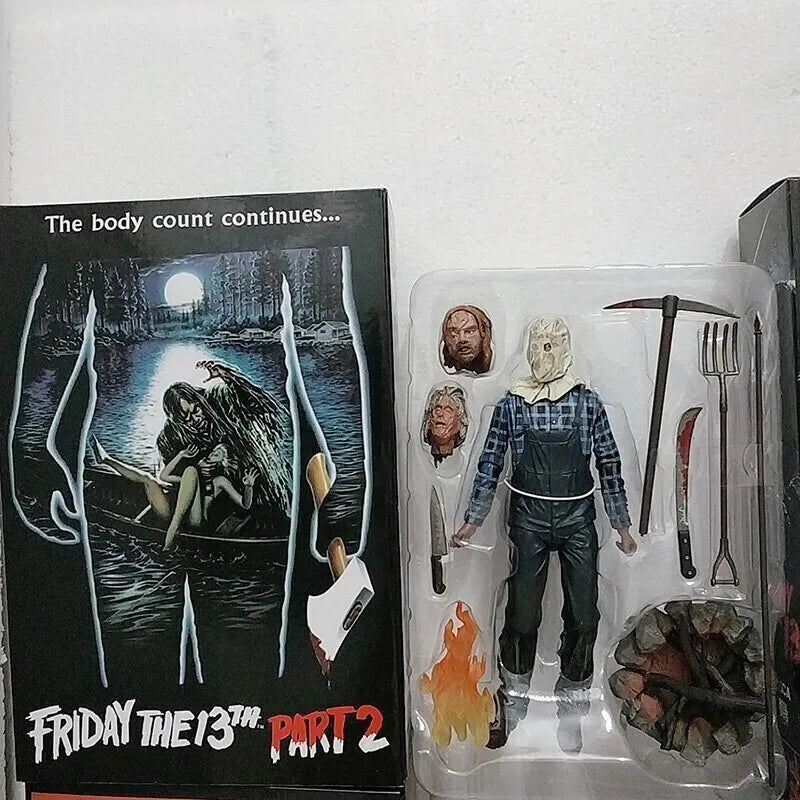 The 13th Figure Toys NECA Friday Freddy Jason Voorhees Blood Figure Action Jason Collectible Model Christmas Halloween Gifts
