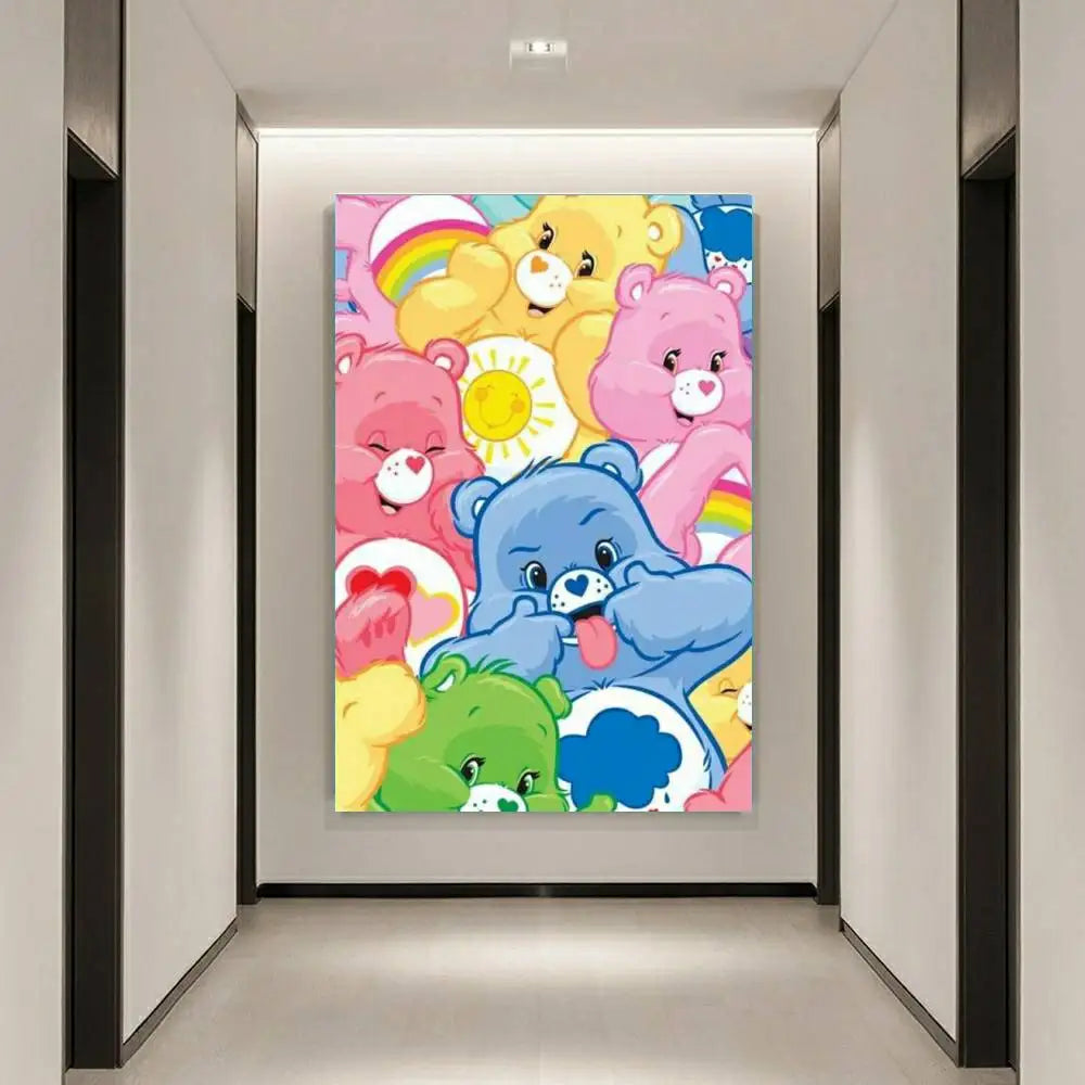 Cute Rainbow Bears Diamond Painting Pictures Puzzle Cross Stitch Mosaic Embroidery Wall Decoration 5D DIY Art Gift Offers