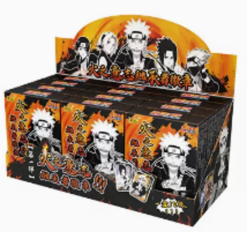 KAYOU Naruto Cards Vortex Collectible Card Games Anime Party Playing Toys Kids Album Collection Children Gift Hobby Boxes Paper