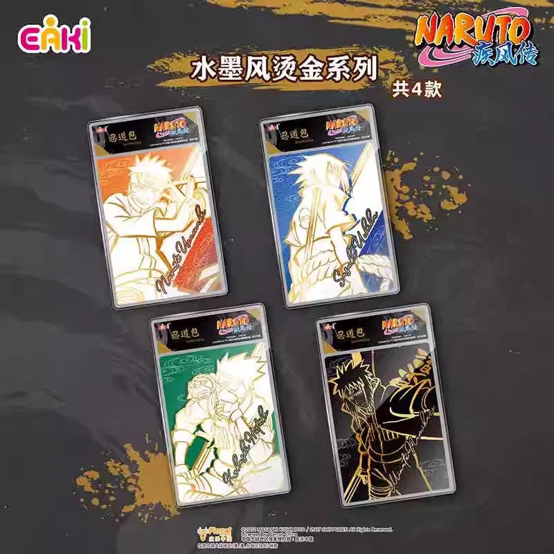 Genuine Naruto Cards Box Anime Figure Card with Card Bricks Uzumaki Sasuke Collection Flash Card Toy Game Hobby Gift for Kids