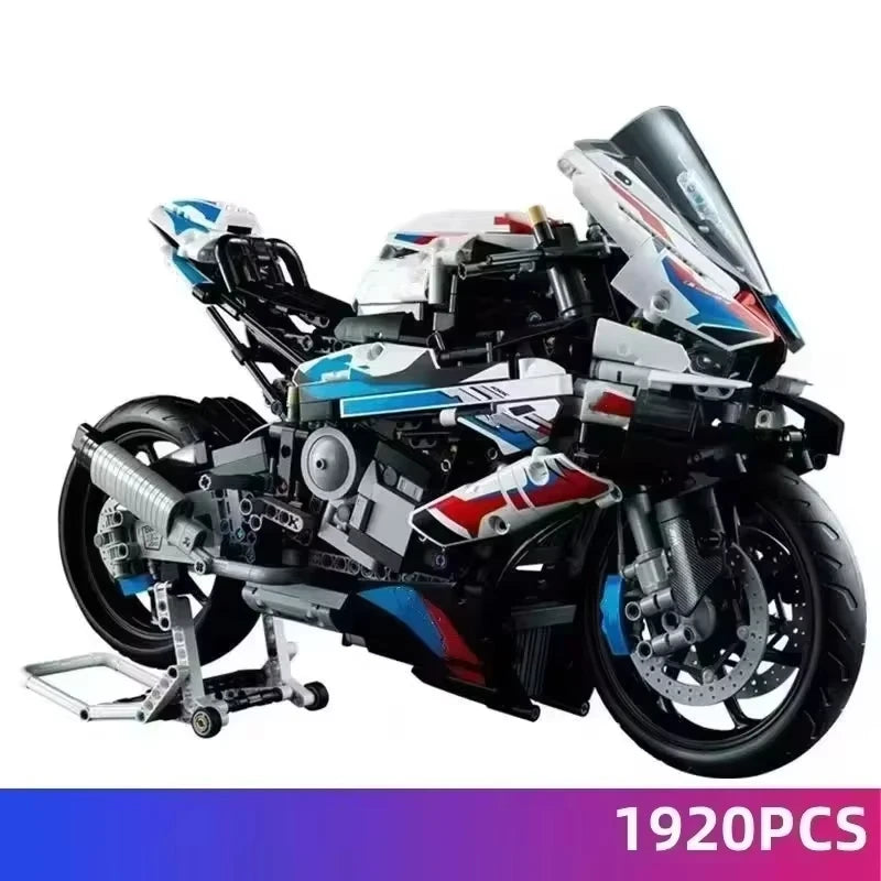 2025 New Motorcycle 1000 RR Model Building Blocks Set, 1920 Pieces Bricks, MOC Toys Christmas and Easter Gift for Kids Or Adult