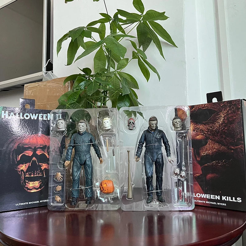 NECA Figure Michael Myers With LED Pumpkin Halloween Ultimate Figure Action Toy Doll Decor Christmas Gift Halloween Horror Toy