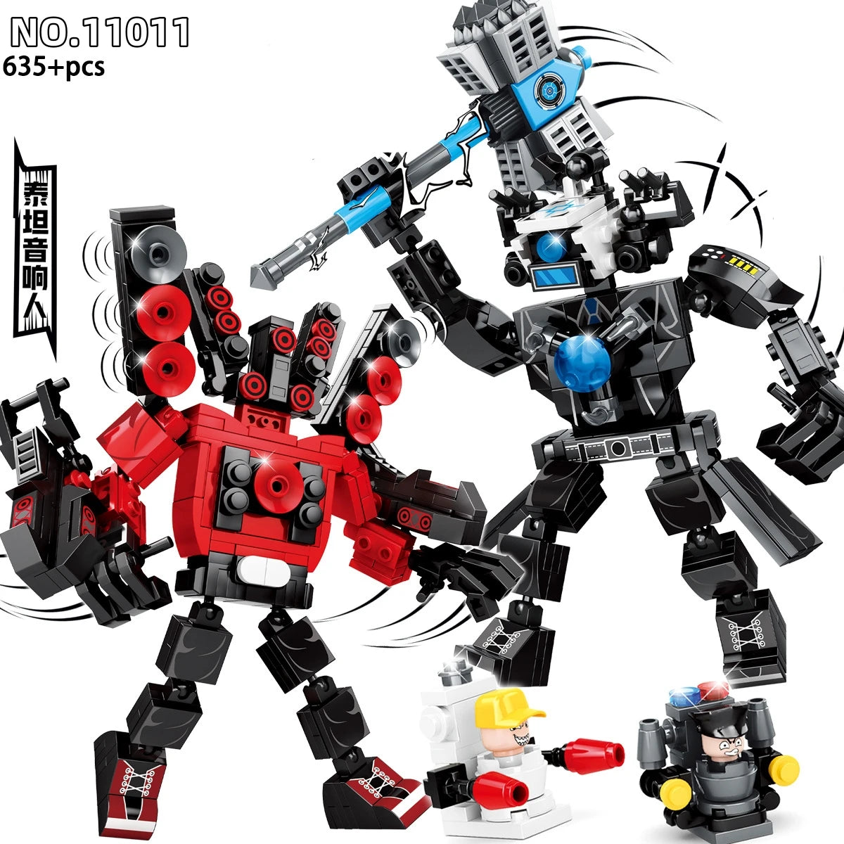 MOC Titan Speaker Man Skibidi Toilet Man Building Blocks Monitor Man Titan Camera Titan Monitor Titan Block Toys Gift for Boys