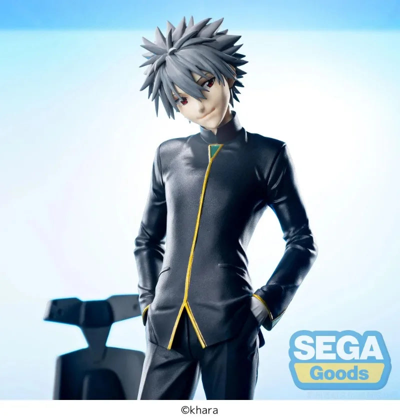 SEGA Luminasta Evangelion:3.0+1.01 Thrice Upon A Time Nagisa Kaworu Commander Clothes Anime Action Figures Model Collection Toy
