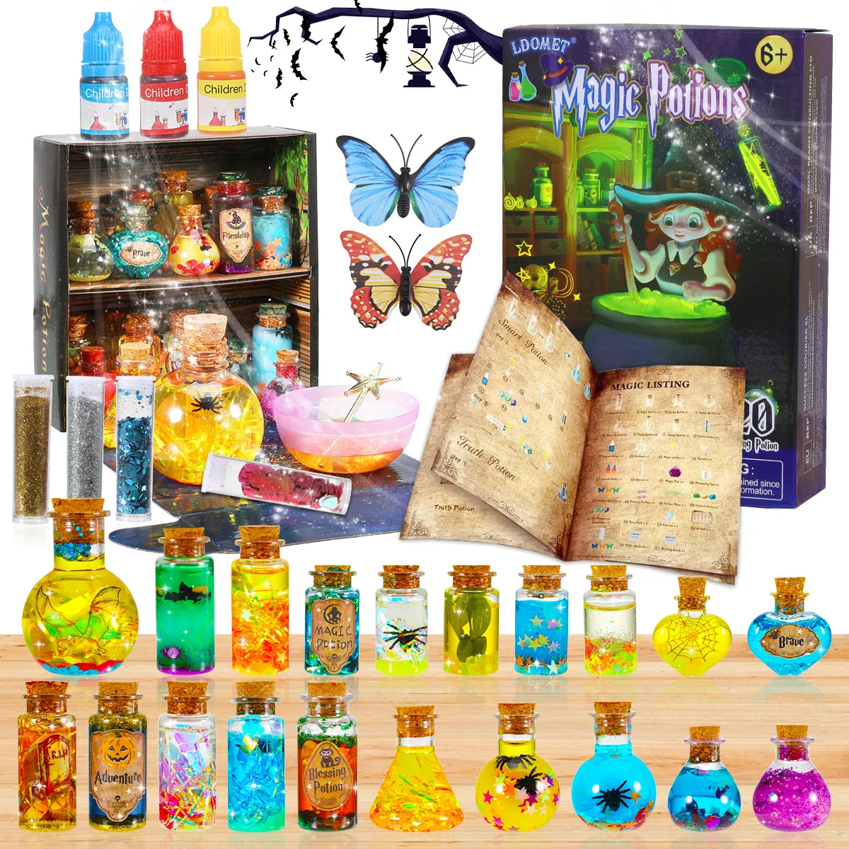 DIY Fairy Magical Potions Kit Witches' Magical Color Changing Freezing Potions Art Craft Kit Science Experiments Games Kid Craft