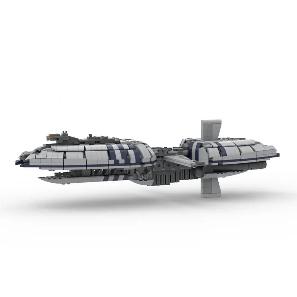 MOC The Catapult Machine Spacecraft Classic Model Bricks for Children, Frigate Holiday Gift, Building Assembled Bricks