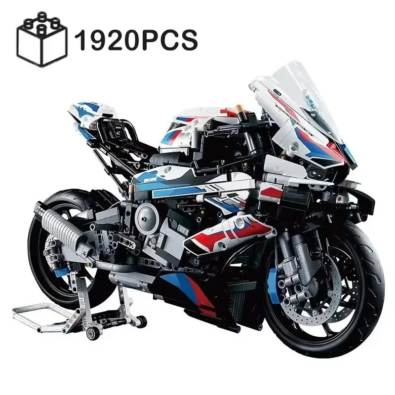 2025 New Motorcycle 1000 RR Model Building Blocks Set, 1920 Pieces Bricks, MOC Toys Christmas and Easter Gift for Kids Or Adult
