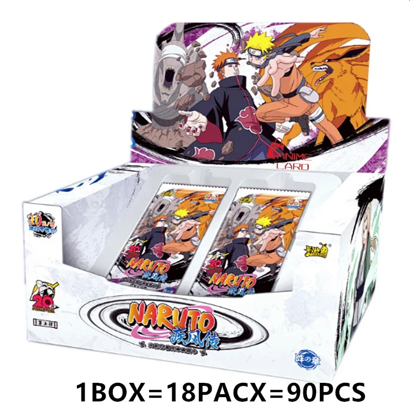 KAYOU Naruto Cards Vortex Collectible Card Games Anime Party Playing Toys Kids Album Collection Children Gift Hobby Boxes Paper