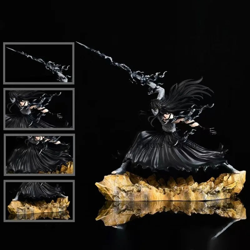 24cm Bleach Kurosaki Ichigo Action Figure Saigo No Getsuga Tenshou Model Toys Collection Doll Shinigami Mugetsu Ichigo Statue