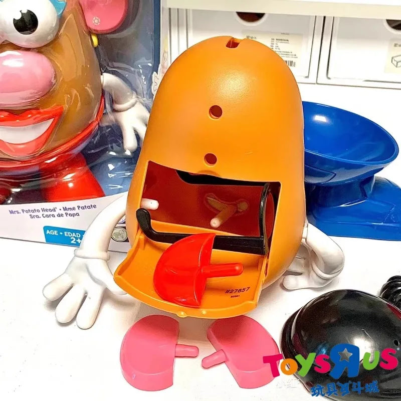 Hasbro Cartoon Anime Mr Mrs Potato Head Action Figure with Plants Assembled Figure Model Toys Collect Ornaments Kids Gifts