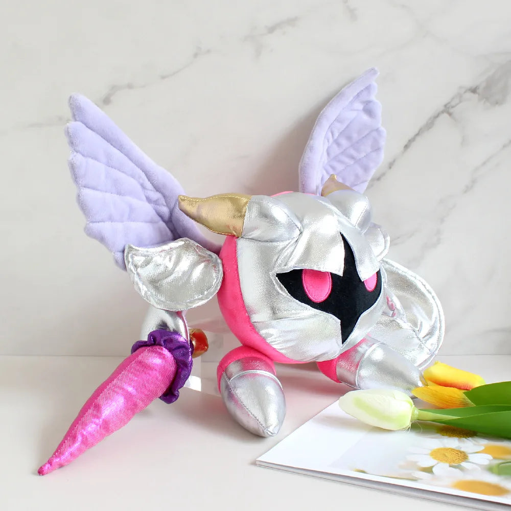 25cm Galacta Knight Plush Toy Kirby Morpho Anime Game Character Cartoon Soft Stuffed Plushie Appease Doll Room Decoration Gifts