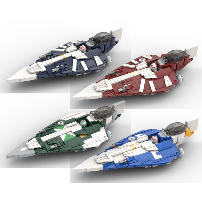 NEW 300+PCS MOC Building block 75362 shuttle spaceship T-6 Birthday gift for children Frigate series Starfighters Bundle
