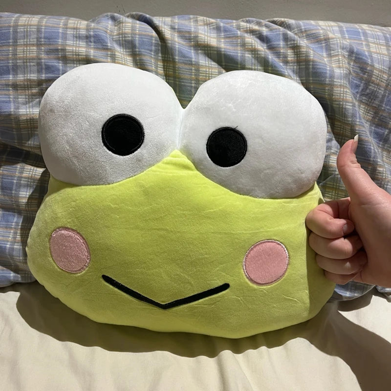 38cm Sanrio Hello Kitty Pom Pom Purin Keroppi Badtz-maru Cartoon Kt Cat Warm Hand Plush Pillow Doll Cushion Stuffed Plushie Toy