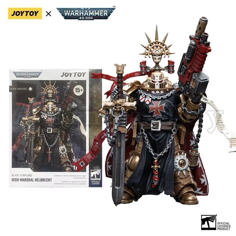 JOYTOY 1/18 Action Figure 40K Black Templars Squads Anime Collection Military Model