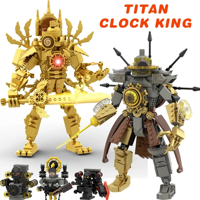 MOC Skibidi Toilet Building Blocks Set Titan Speakerman Cameraman Tvman Bricks DIY Model Toys For Kid New Year Birthday Gifts