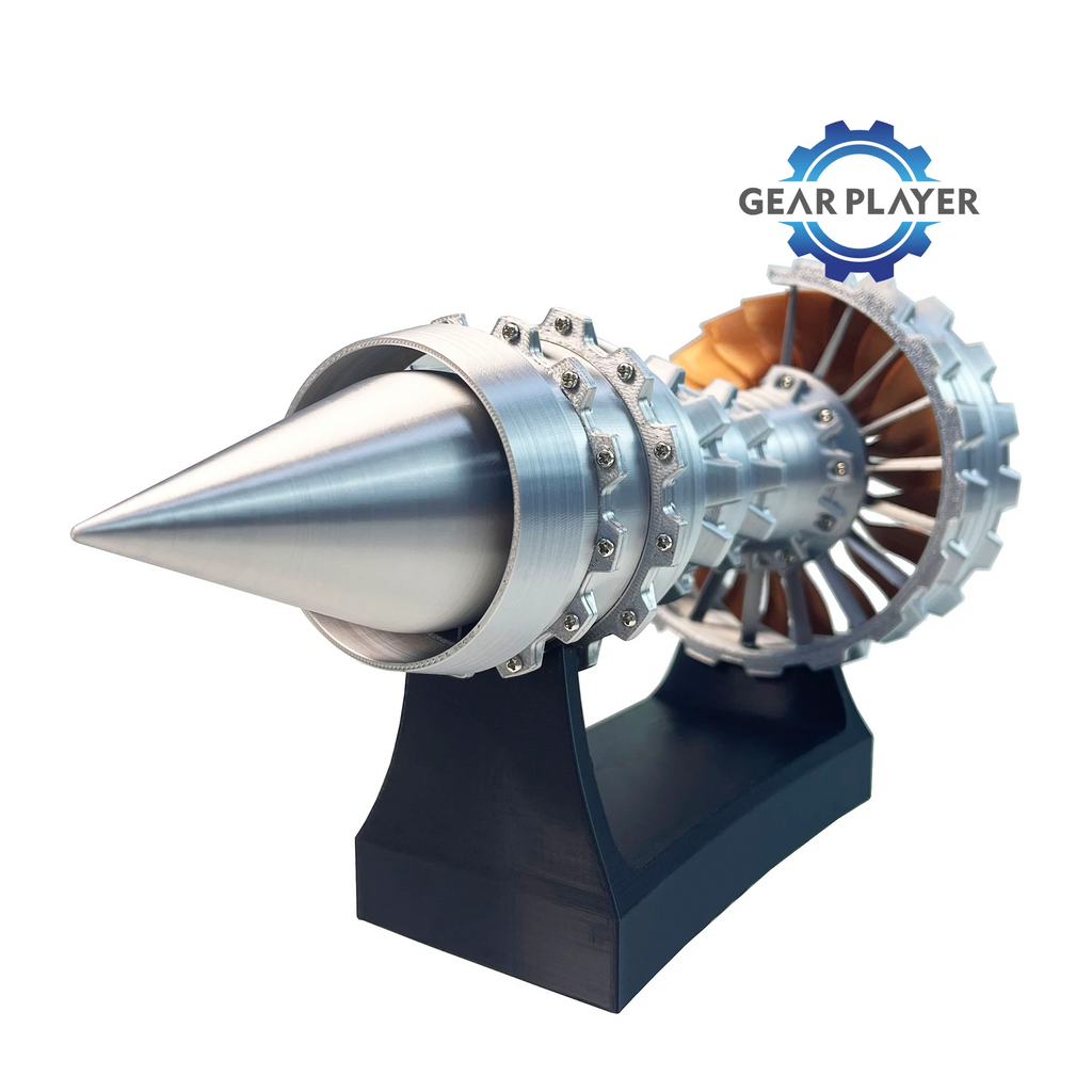 Turbofan Engine Model Aircraft Engine Kit DIY Assembly Model Toy Aircraft Engine Model Mechanical Science Educational Toy