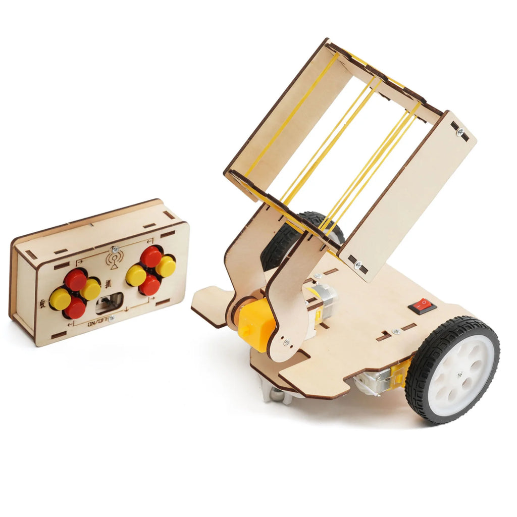 DIY Remote Pick Up Ball Car Model Teenager Science Toys Assembled Experiment Material Kits for Kids Educational Toys for School