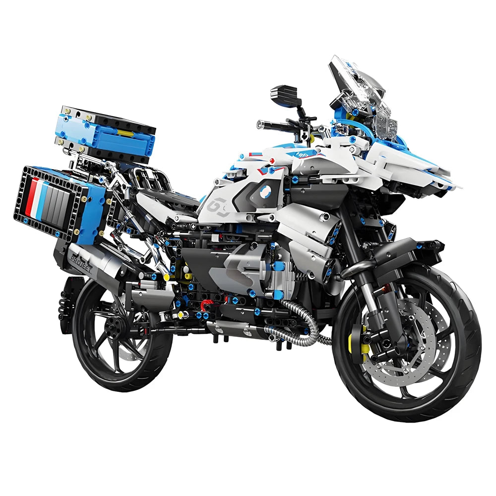 1250GS High Tech City Sports Rapid Racing Motorcycle Motorbike Locomotive Moc Modular Brick Model Building Blocks Boys Gifts Toy
