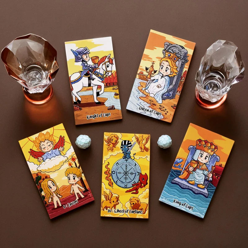 Autumn Girl Tarot，Comes with instruction manual，Large Size12X7，Japanese Style，High-Quality Cardstock Tarot Cards，Suitable for pe