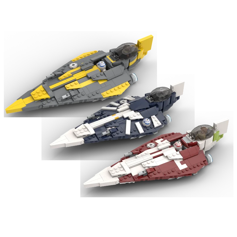 NEW 300+PCS MOC Building block 75362 shuttle spaceship T-6 Birthday gift for children Frigate series Starfighters Bundle